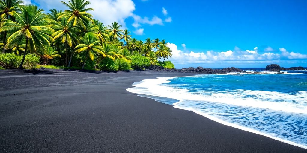 Exploring the Mystique of Black Sand Beach Hawaii Island: A Guide to Punaluʻu and Beyond